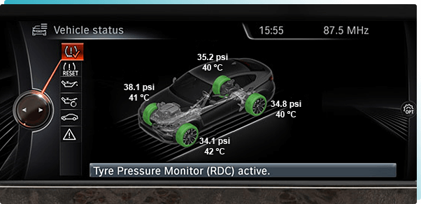 usb coding for BMW RDC Safety Tire pressure