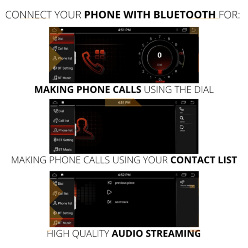 Android 12 CarPlay and AndroidAuto 10.25" Navigation Touch Screen for BMW 2 Series F22/F23/F87 - Image 7