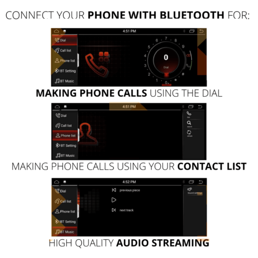 Android 12 CarPlay and AndroidAuto
  8.8" Navigation Touch Screen for BMW 1 Series F20/F21 - Image 5