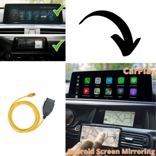 BMW EVO ID5 ID6 Apple CarPlay Activation with VIM Lifetem Navigation and Screen Mirroring - Image 3