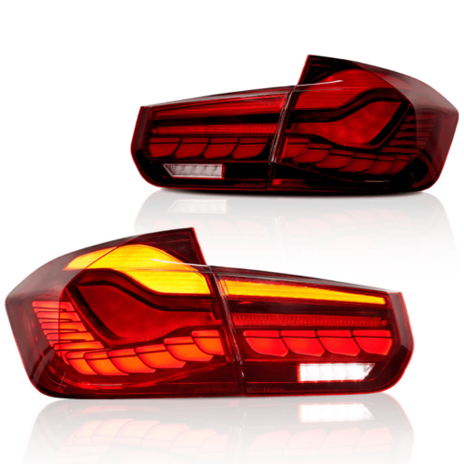 BMW 3 Series F30 & M3 F80 Red
  OLED Taillights GTS CS Style