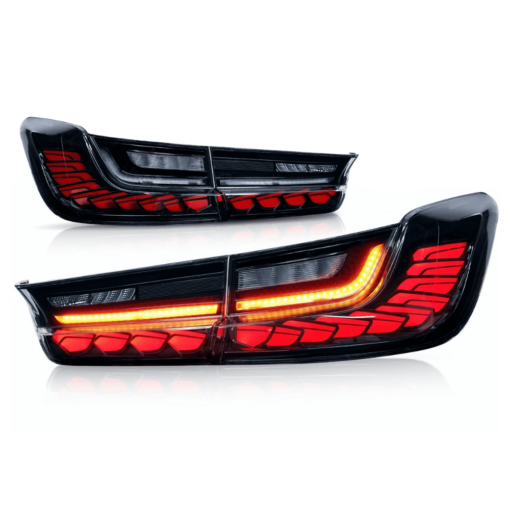 BMW 3 Series G20 M3 G80 OLED Taillights
  GTS CS Style Black Optic Smoke Candy Red