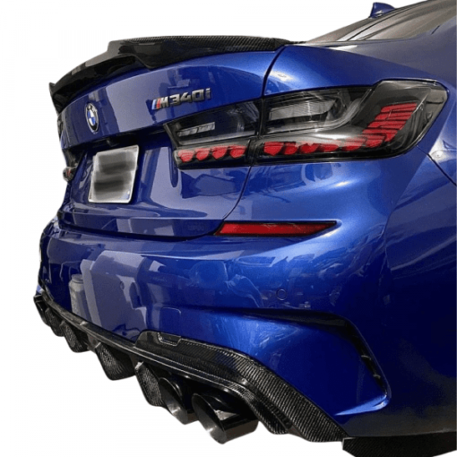 BMW 3 Series G20 M3 G80 OLED Taillights
  GTS CS Style Black Optic Smoke Candy Red - Image 3