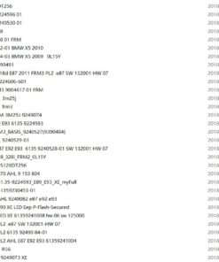 Dump Data File Download for BMW FRM FRM2
  FRM3