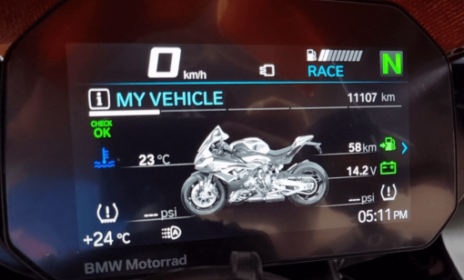 BMW MotoBike Coding Remove Low Fuel
  Warning