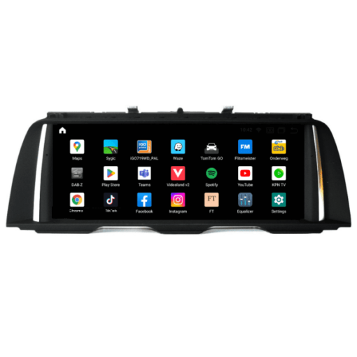 CarPlay and AndroidAuto 10.25"
  Navigation Touch Screen Android 12 for BMW 5 Series F10 & F11