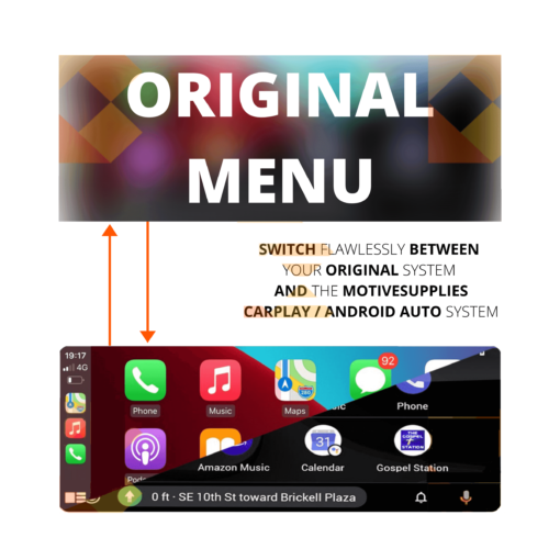 BMW CarPlay and AndroidAuto Screen
  10.25" Touch Screen for 4 Series F32 F33 F36 F82 F83 - Image 7