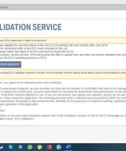 BMW MGU ATM2 Dkombi4 ECU Validation
  Service per VIN