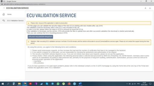 BMW MGU ATM2 Dkombi4 ECU Validation
  Service per VIN