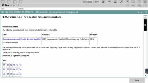 BMW ISTA Software Download V4.34 2022-03