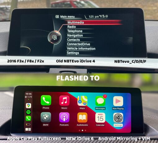 BMW NBTEvo ID4 to ID5 ID6 Update with
  Flash Programming