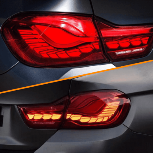 BMW 4 Series F32 F33 F36 & M4 F82
  F83 Red OLED Taillights GTS CS Style - Image 3