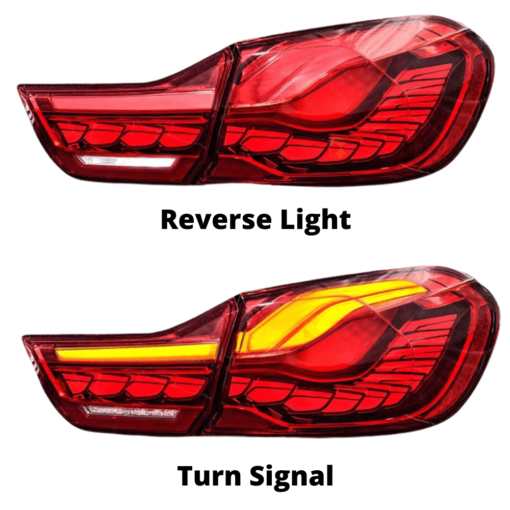 BMW 4 Series F32 F33 F36 & M4 F82
  F83 Red OLED Taillights GTS CS Style - Image 5
