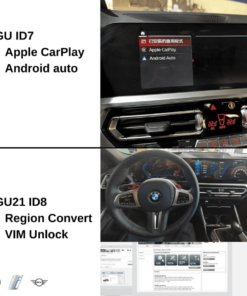Apple CarPlay and Android Auto Activation
  for BMW iDrive 7/8 MGU