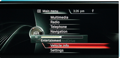 BMW Coding for Volume Display