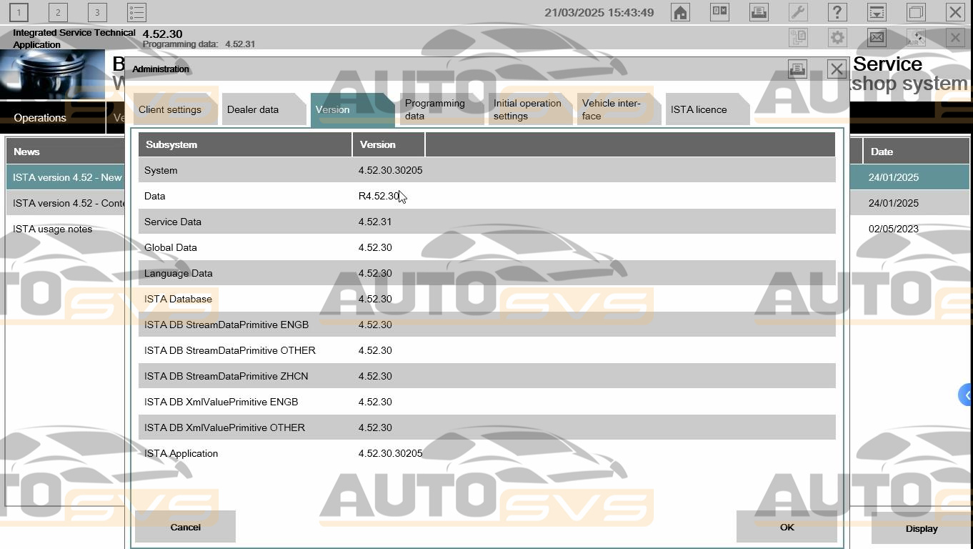 BMW ISTA 4.52.x System 03.2025 Ready to Work