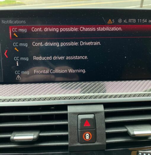 Check Control Messages Delete for BMW F & G Series
